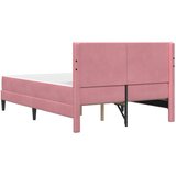  Okvir kreveta s madracem Ružičasta 120 x 190 cm Baršun | shoptok.hr