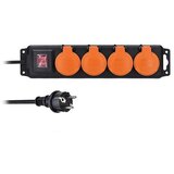 solight PP333 - Produžni kabl sa prekidačem, 4 utičnice, 5 m, IP44 | Eponuda.com