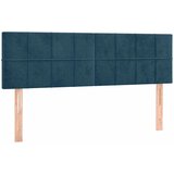  box spring s madracem LED tamnoplavi 140x190 cm baršun | shoptok.hr