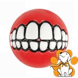 Rogz grinz Fetch Ball S, Lopta Za Pse Sa Zubima, Crvena | ePonuda.com