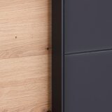 Mömax Omara Z Drsnimi Vrati Oldenburg, Barva Hrasta, Siva | Shoptok.si