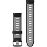 Garmin remen, 22 mm, crna/praškasto siva, s tamnosivim metalnim dijelovima | shoptok.hr
