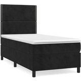 Box spring krevet s madracem crni 100x200 cm baršunasti | shoptok.hr
