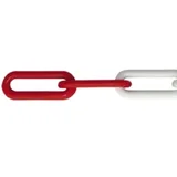 plastični PVC lanac 25m / 6 mm crveno-bijeli