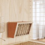 vidaXL Krmilnik za seno za zajce 37x18,5x23 cm iz trdnega lesa jelke | Shoptok.si