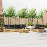  Set vanjskih sofa 7 kom. Bijela i antracit Poliester 79 x 79 x 37 cm | Shoptok.si
