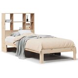 vidaXL Knjižna postelja brez vzmetnice 100x200 cm trdna borovina | Shoptok.si