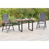 Gardenson VRTNI SET aluminij barve grafita, barve akacije barve grafita, barve akacije u