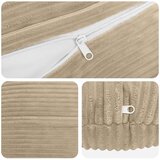  Presvlaka za jastuk 2 pcs HEERLEN Sivosmeđa Ø 50 cm Kord | shoptok.hr