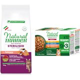  10kg Natural Trainer Adult + 12x 85g Straccetti Adult trakice u umaku gratis! - Sterilised losos Cijene