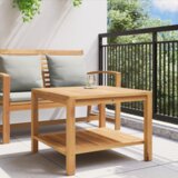vidaXL smeđa 60 x 60 x 45 cm masivna tikovina | shoptok.hr