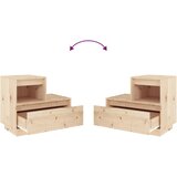  Noćni ormarić 60 x 34 x 51 cm od masivne borovine | shoptok.hr