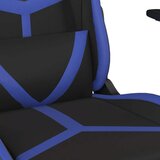  Masažni gaming stol črno in modra umetno usnje | Shoptok.si
