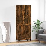  Visoka komoda dimljeni hrast 69,5x34x180 cm konstruiranog drva | Eponuda.com