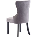 vidaXL Jedilni stoli 4 kosi siv žamet | Shoptok.si