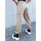 DStreet Spodnie damskie spadochronowe ADVENTURE beżowe | shoptok.hr