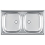 Metalac SUDOPER INOX STANDRADNI DVODJELNI, SJ. FI 60 BEZ SIFONA 770X435 LUNA FLEX 2D Cijene
