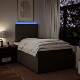  Krevet s oprugama i madrac svjetlosivi 120 x 200cm od tkanine | shoptok.hr