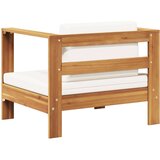  Vrtni stol z blazino krem trden akacijev les | Shoptok.si