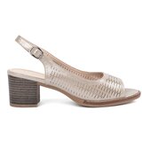 Sergio Leone Women's gold low-heeled sandals | shoptok.hr