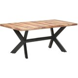 vidaXL blagovaonski stol 180 x 90 x 75 cm od masivnog drva i šišama | shoptok.hr
