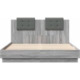  Okvir kreveta s uzglavljem LED boja hrasta sonome 150 x 200 cm | Eponuda.ba