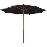  Suncobran s drvenim stupom 300 x 258 cm crni | Eponuda.ba