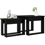  Set stolića za kavu 2 pcs Crni hrast Konstruirano drvo | Eponuda.ba