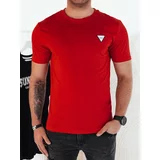 DStreet Basic red men's T-shirt