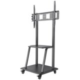 Manhattan Multimedijski voziček 37''-100'' 150kg, naklon 0°, črne barve | Shoptok.si