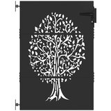  Vrtna vrata Crna 85 x 150 cm Čelik s praškastim premazom | shoptok.hr