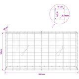  Gabion s žicom debljine 5 mm i mrežom 10x10 cm 100x20x50 cm Slike