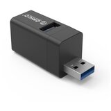 Orico USB hub s 3 vhodi, 1x USB 3.0, 2x USB 2.0, Alu črn, MINI-U32L | Shoptok.si