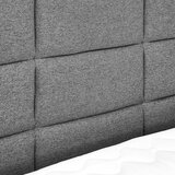 CARRYHOME POSTELJA BOXSPRING 140 cm x 200 cm , tekstil siva | Shoptok.si