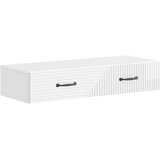 Stolna Stenska stranska miza Bela visok sijaj 87,5 x 34,5 x 17 cm, (5000232558) | Shoptok.si
