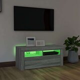 TV omarica z LED lučkami siva sonoma 90x35x40 cm, (20732959) | Shoptok.si