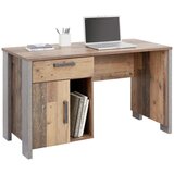Premium Living Pisalna Miza Baghira, Vintage Rjava, Temno Siva | Shoptok.si
