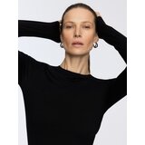 Reserved Majica dugih rukava s visokim udjelom bambusovih vlakana - crno | shoptok.hr