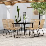  7-dijelni vrtni blagovaonski set boja hrasta | shoptok.hr