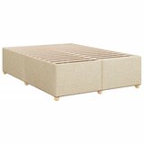 Krevet s oprugama i madracem krem 160x200 cm od tkanine | shoptok.hr