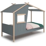 Marckeric Zeleni dječji krevet od masivnog bora u obliku kućice 90x190 cm Luba – | shoptok.hr