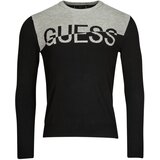 Guess ALEX LS CN LOGO SWEATER Crna Cijene