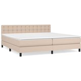 box spring s madracem cappuccino 200x200cm umjetna koža | shoptok.hr