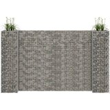 vidaXL Korito za rastline gabion H-oblike jeklo 260x40x150 cm Cene