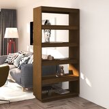 The Living Store Knjižna omara za razdelitev prostora medeno rjava 80x35x167 cm - Knjižna Omara, (21437258) | Shoptok.si