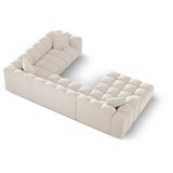 Cosmopolitan Design Krem kutna garnitura od šenila (s desnim kutom/u obliku slova "U") Treno – | shoptok.hr