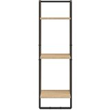 vidaXL Zidna polica s 3 razine Boja hrasta 30x25x100 cm drvena | shoptok.hr