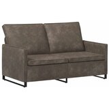  Set sofe 2 pcs Tamnosiva Umjetni sued - Tamnosiva Jednostruka + Dvostruka (140 cm) | shoptok.hr
