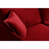 MID.YOU KOTNA SEDEŽNA GARNITURA, žamet temno rdeča | Shoptok.si