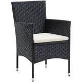 7-dijelni vrtni blagovaonski set s jastucima crni | shoptok.hr
